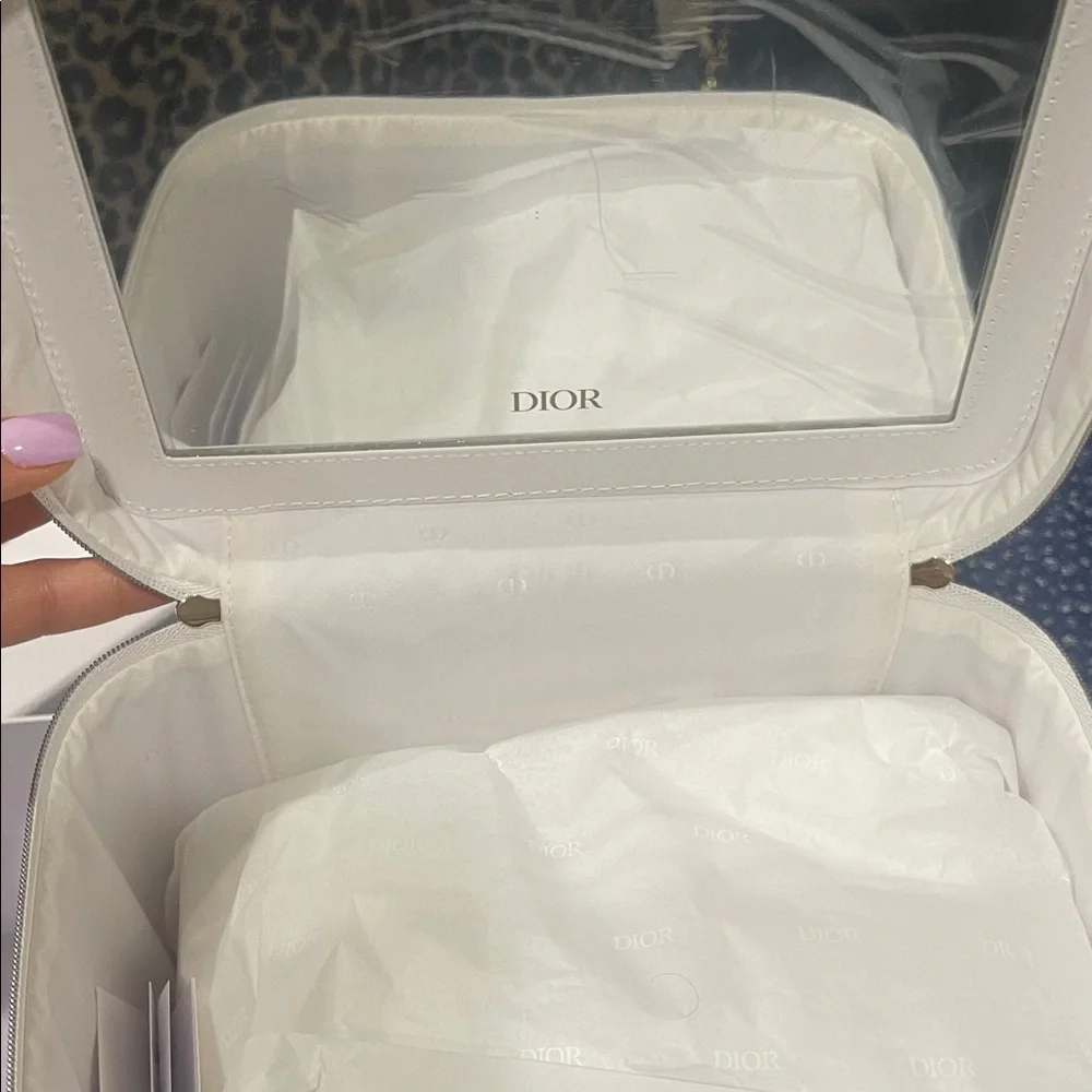 Dior White and Gold Pouch platinum set 4 item bundle - Picture 5 of 7